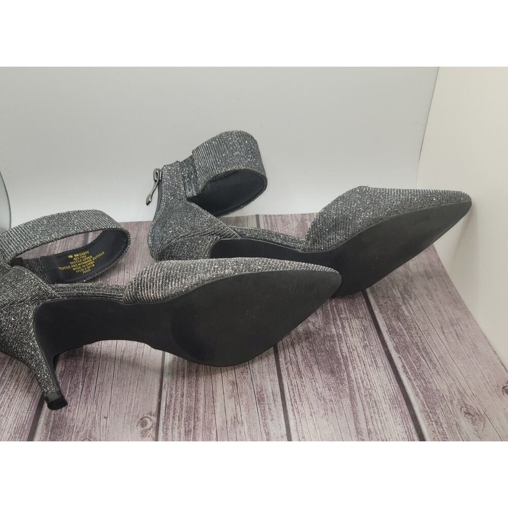 N by Nicole Miller Carty Heels Size 6M Pewter Silver - Picture 6 of 7